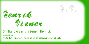 henrik viener business card